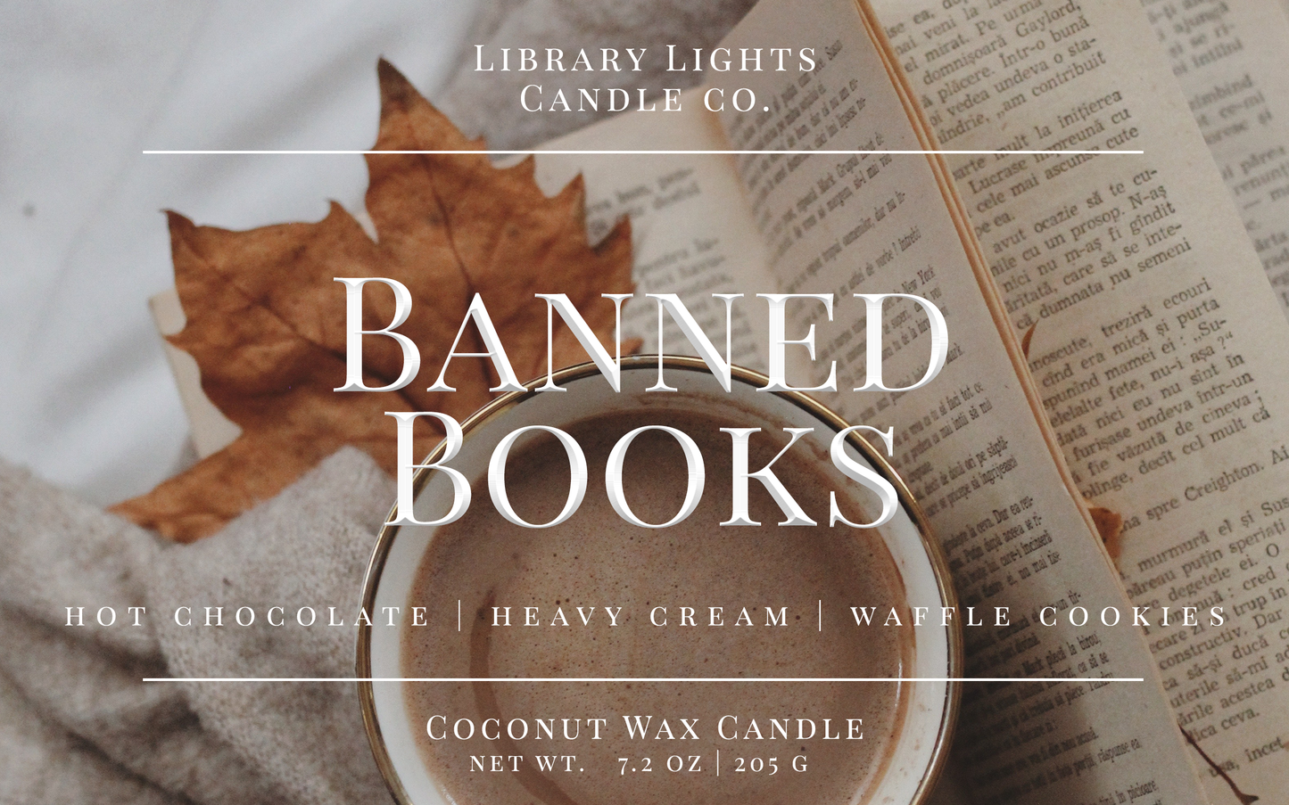 8oz Jar Candle - Banned Books