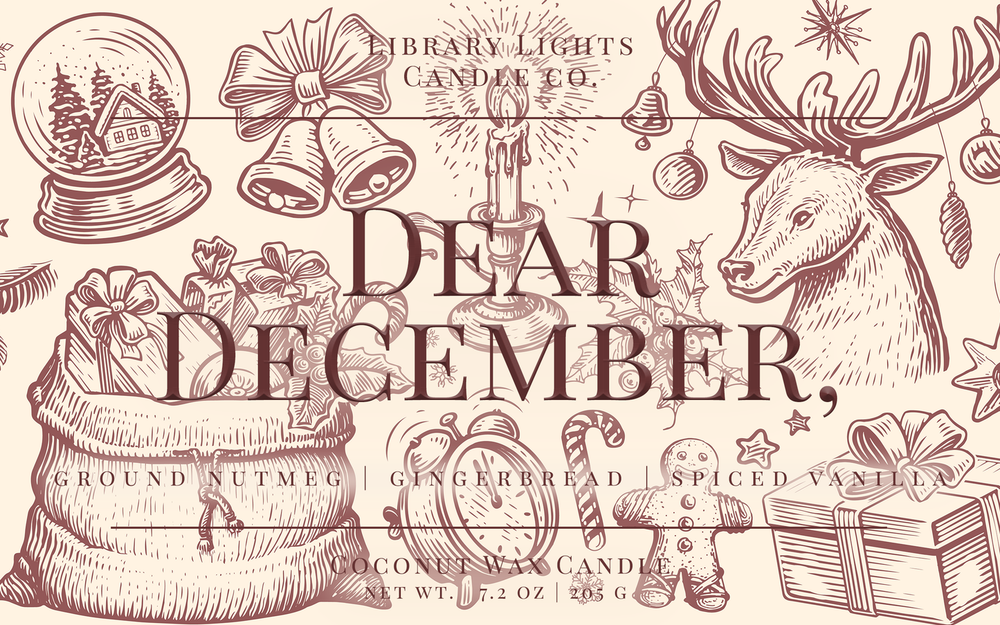 8oz Jar Candle - Dear December,