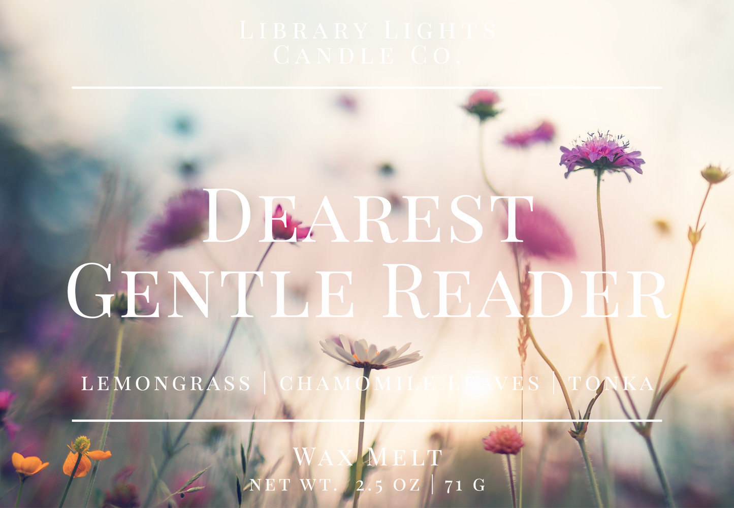 Wax Melt - Dearest Gentle Reader