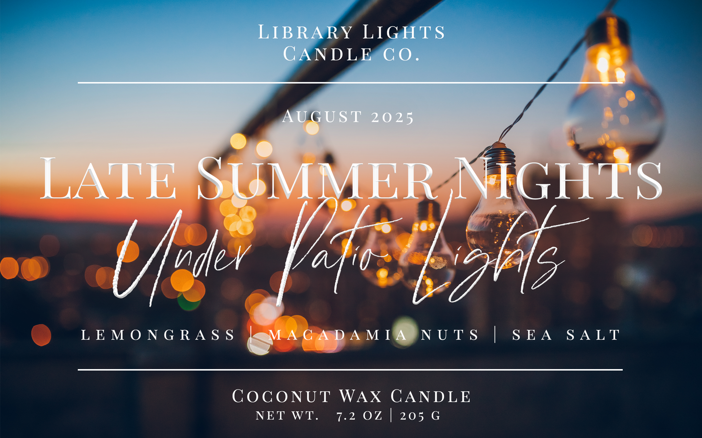 8oz Jar Candle - Late Summer Nights (Candle Of The Month - August)