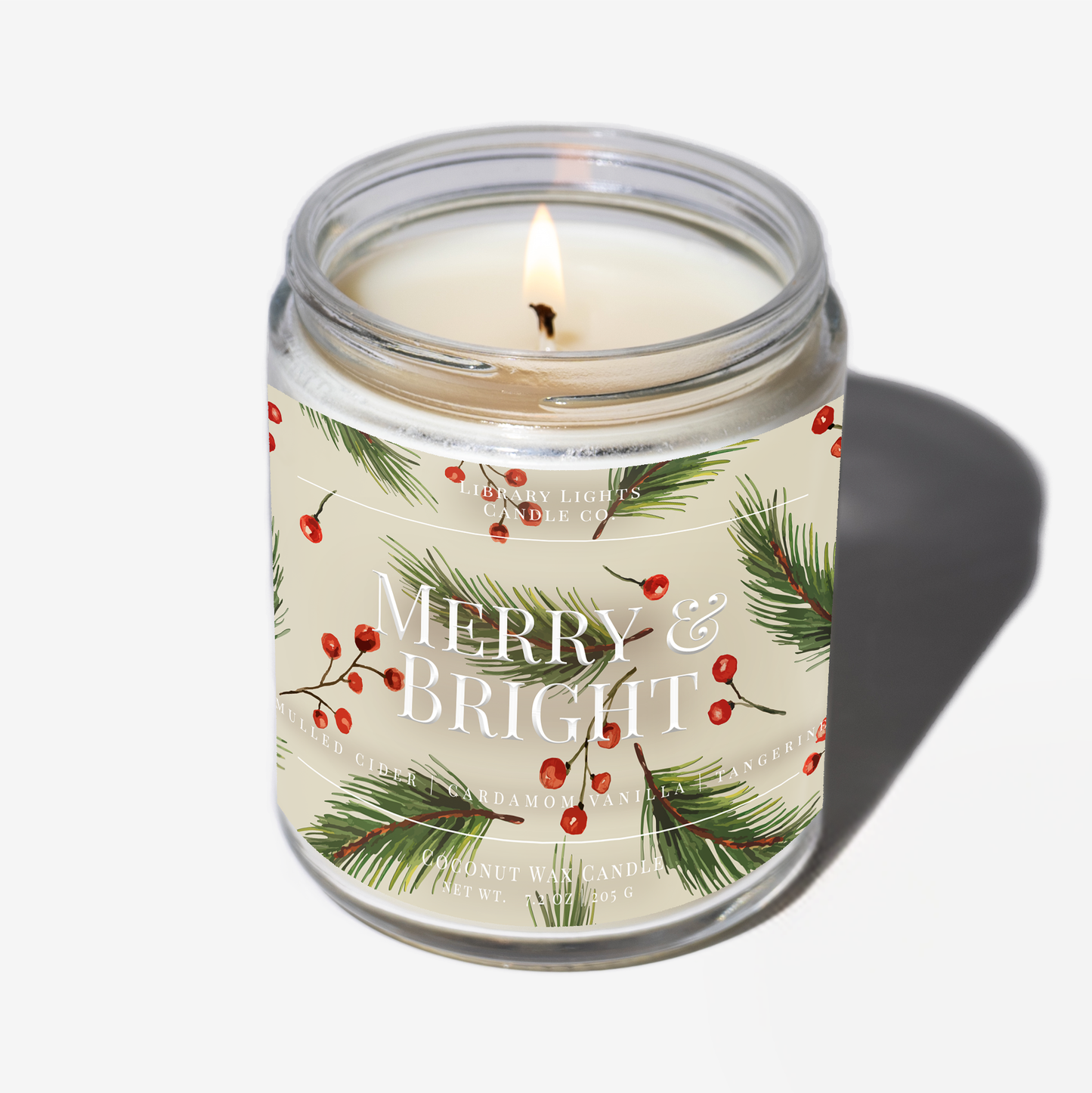 8oz Jar Candle - Merry & Bright