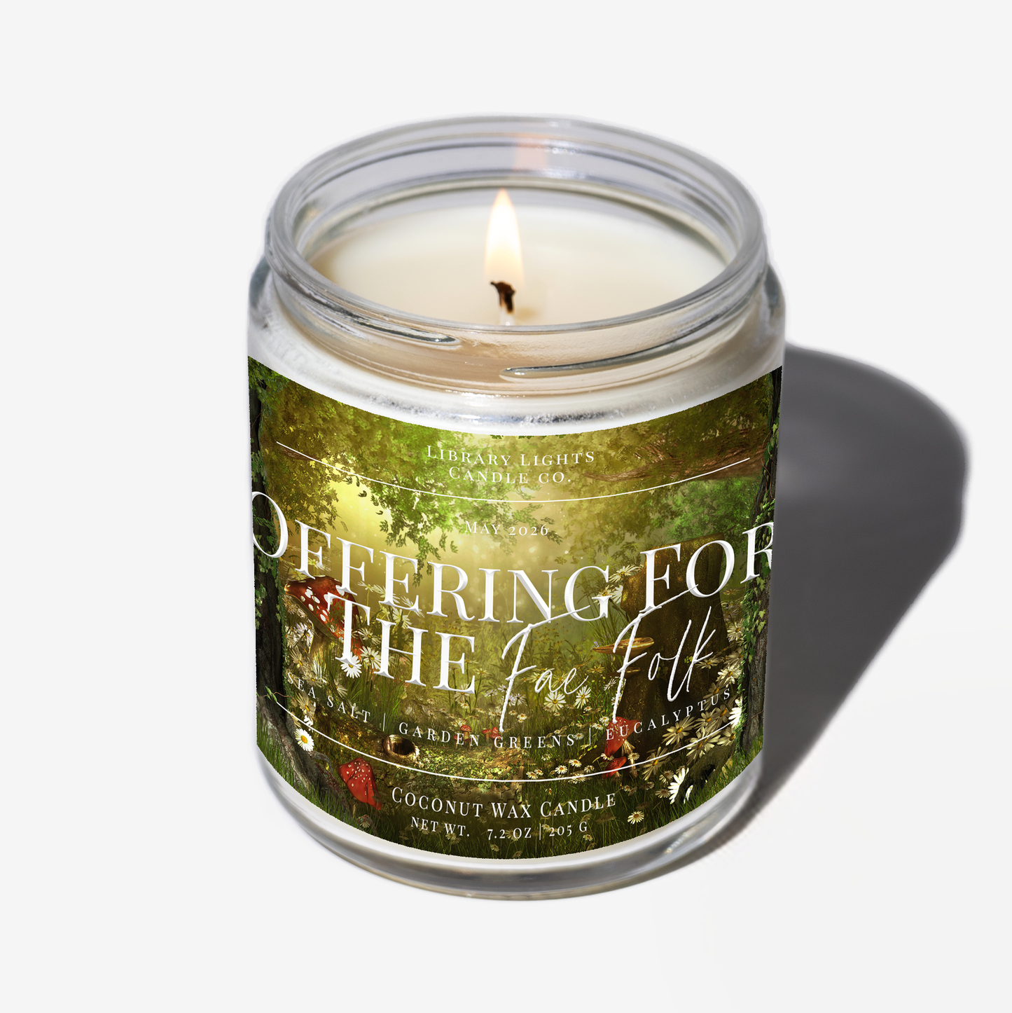 8oz Jar Candle - Offering For The Fae Folk (Candle Of The Month - May)