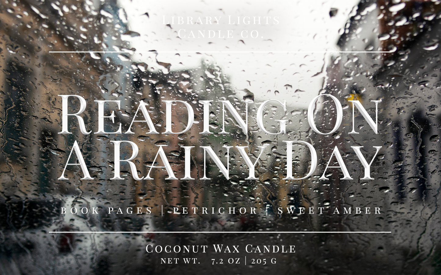 8oz Jar Candle - Reading On A Rainy Day