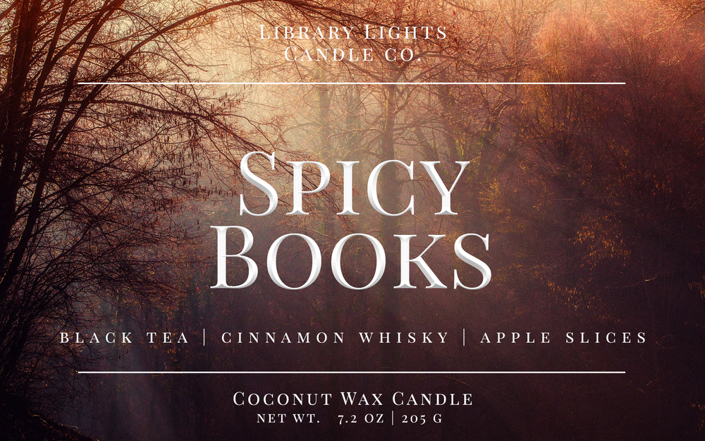 8oz Jar Candle - Spicy Books