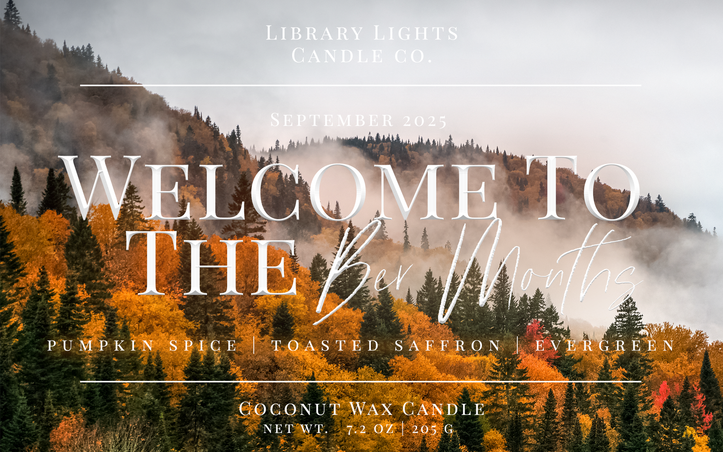 8oz Jar Candle - Welcome To The Ber Months (Candle Of The Month - September)