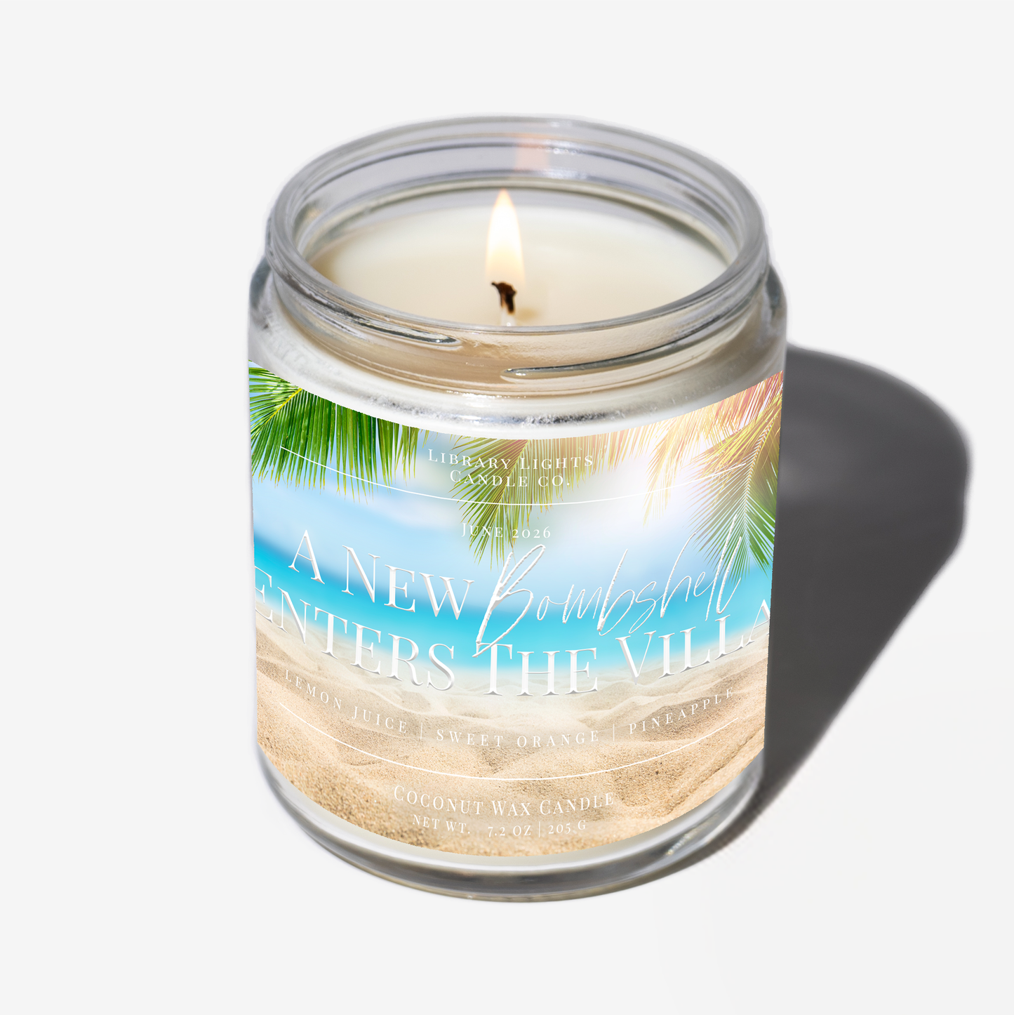 8oz Jar Candle - A New Bombshell Enters The Villa (Candle Of The Month - June)