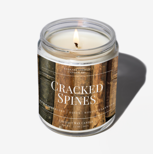 8oz Jar Candle - Cracked Spines