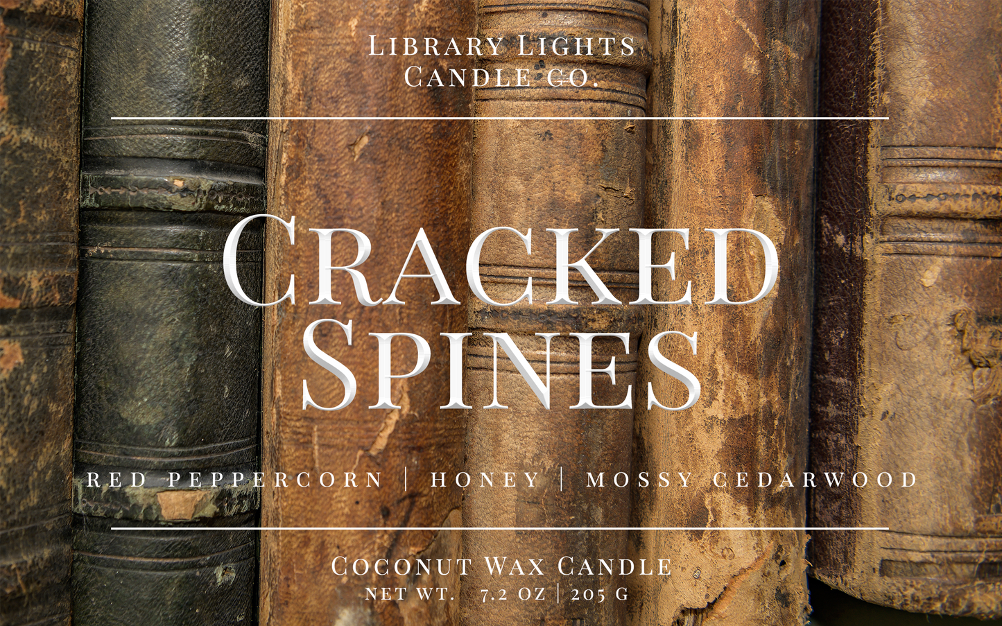 8oz Jar Candle - Cracked Spines