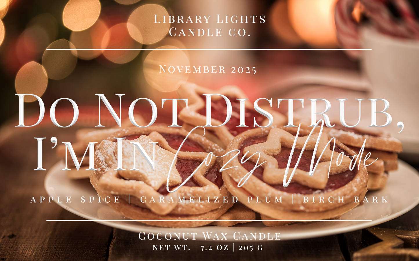 8oz Jar Candle - Do Not Disturb I'm In Cozy Mode (Candle Of The Month - November)