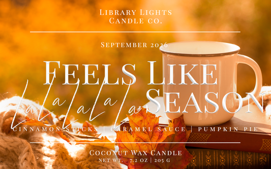 8oz Jar Candle - La La La La La Season (Candle Of The Month - September)