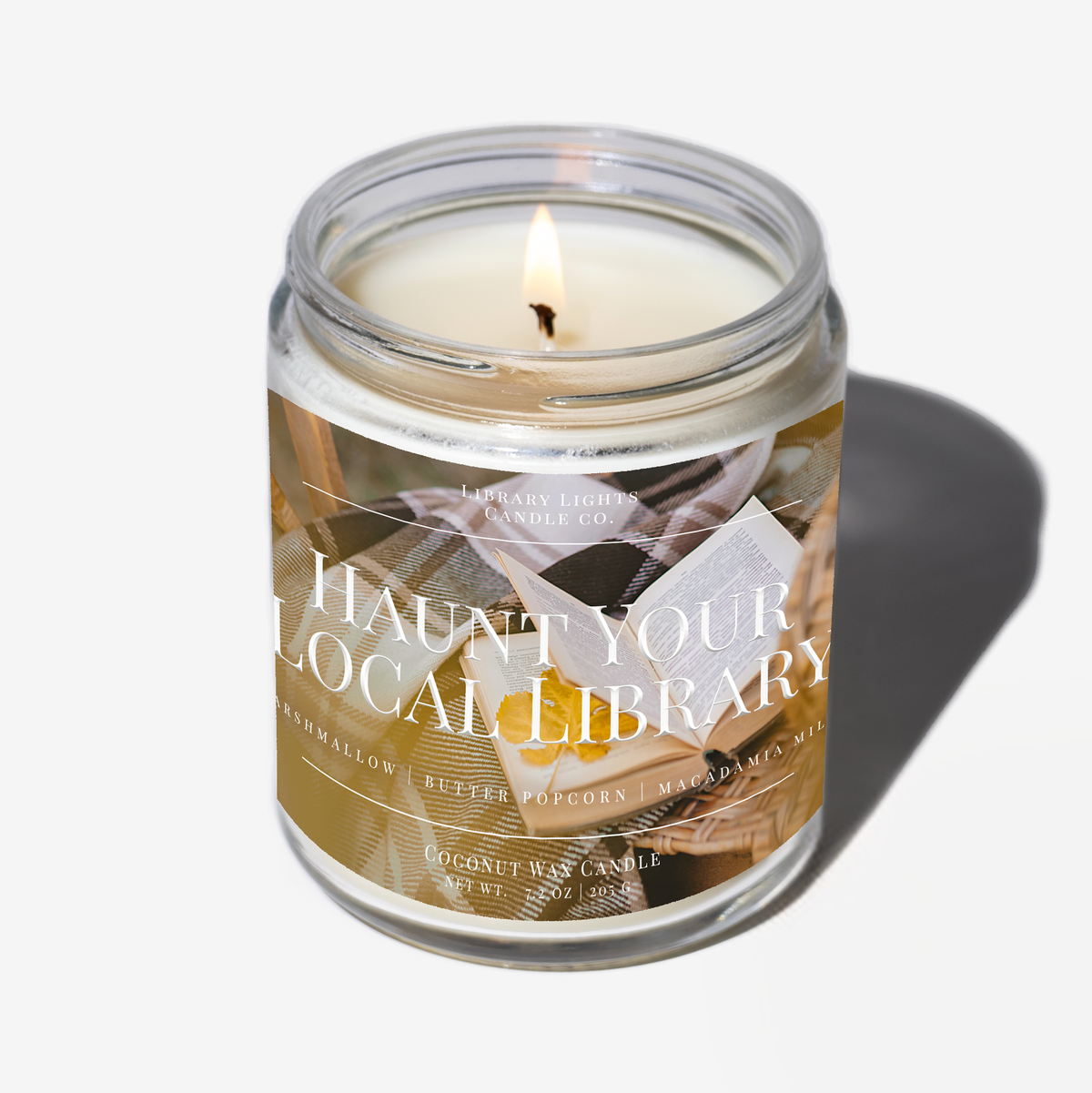 8oz Jar Candle - Haunt Your Local Library