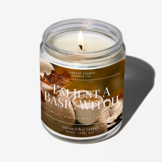 8oz Jar Candle - I'm Just A Basic Witch