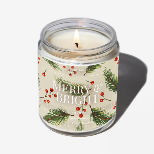 8oz Jar Candle - Merry & Bright