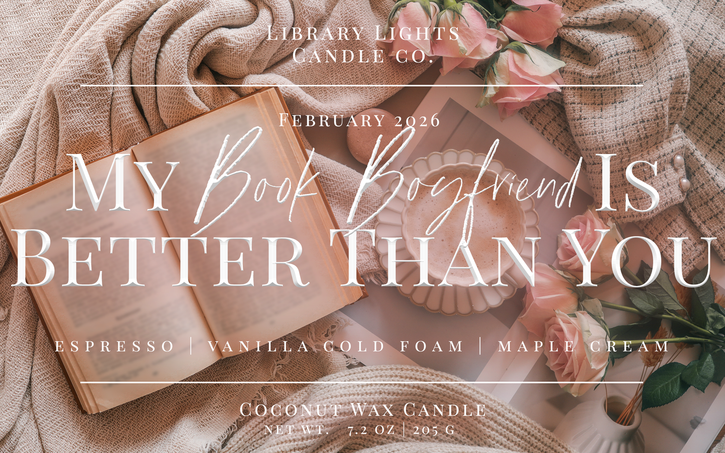 8oz Jar Candle - My Book Boyfriend (Candle Of The Month - February)