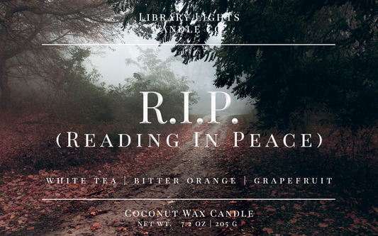 8oz Jar Candle - R.I.P. (Reading In Peace)