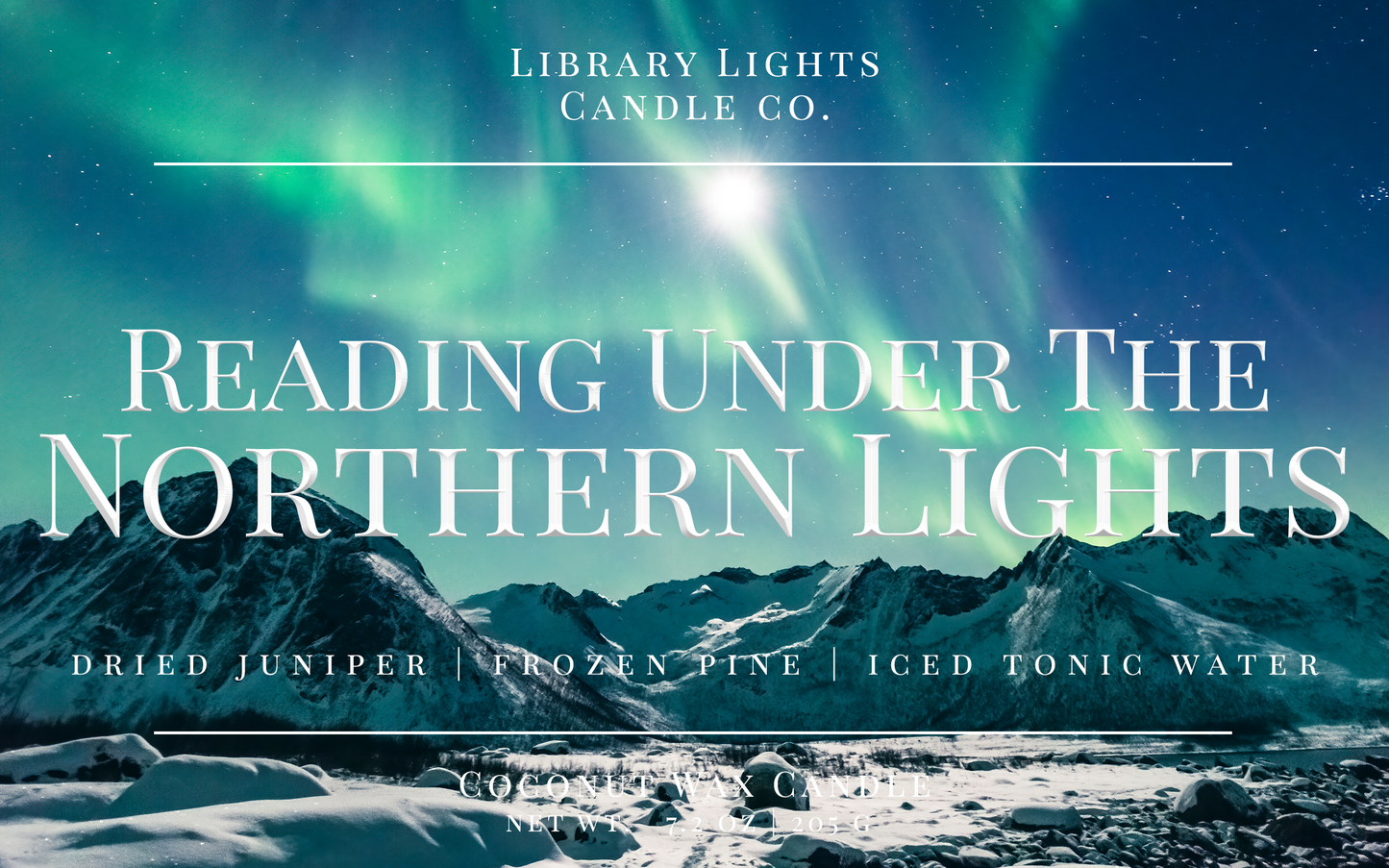 8oz Jar Candle - Reading Under The Northern Lights