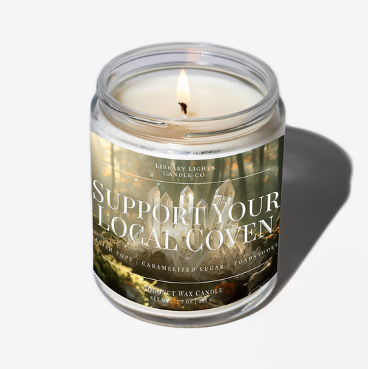 8oz Jar Candle - Support Your Local Coven