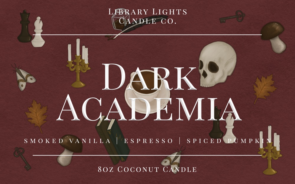8oz Jar Candle - Dark Academia